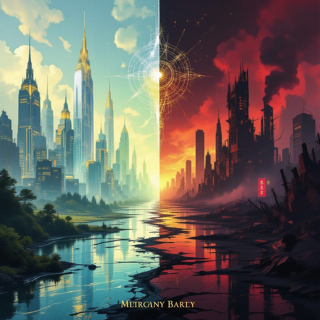 Utopia Versus Dystopia: Harmony and Entropy