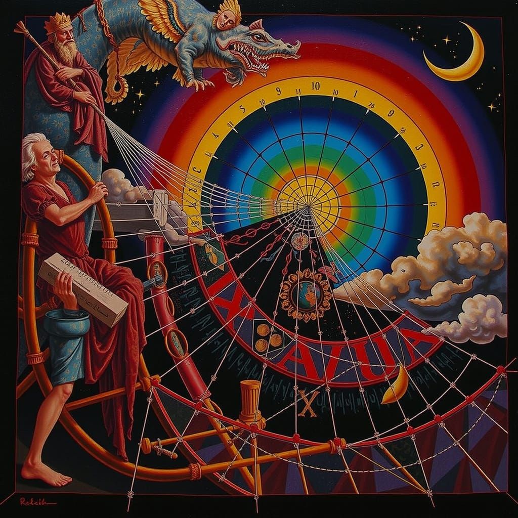 Complex Mathematical Curves in Abstract Art