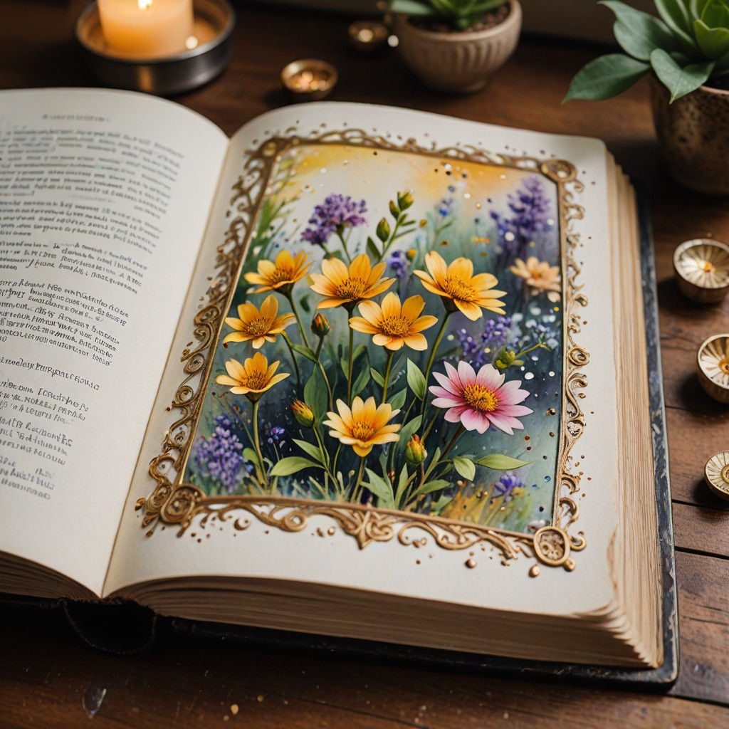 Tasmanian Botanical Masterpiece in Classic Literature Style