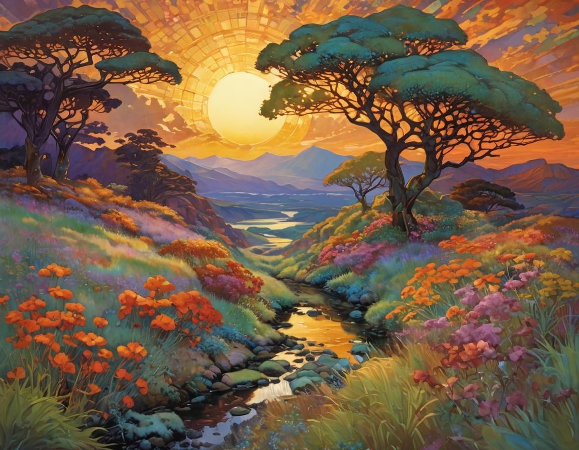 Impressionist Glass Artist Collaborations in Vibrant Colors