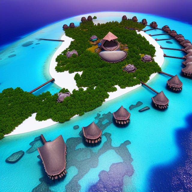 Meeru Island, Maldives: Detailed Matte Painting in Unreal En...