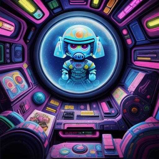 I Have No Mouth: Candy Art Sci-Fi Scene