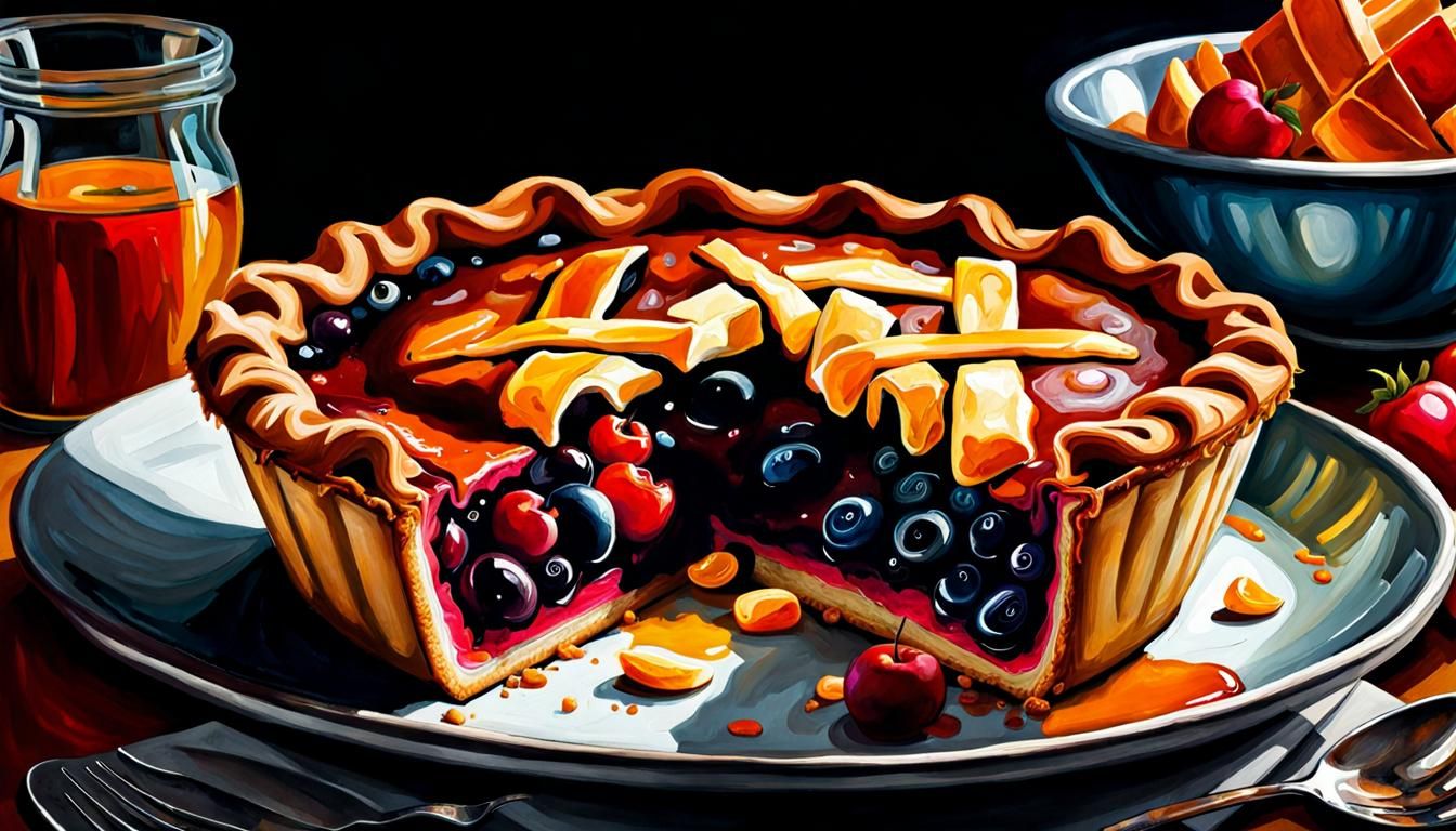 Pi in Pies: A Digital Illustration