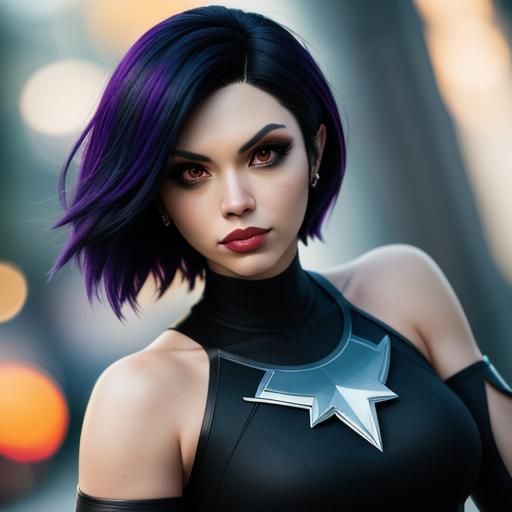 Raven from Teen Titans in Casual Clothes