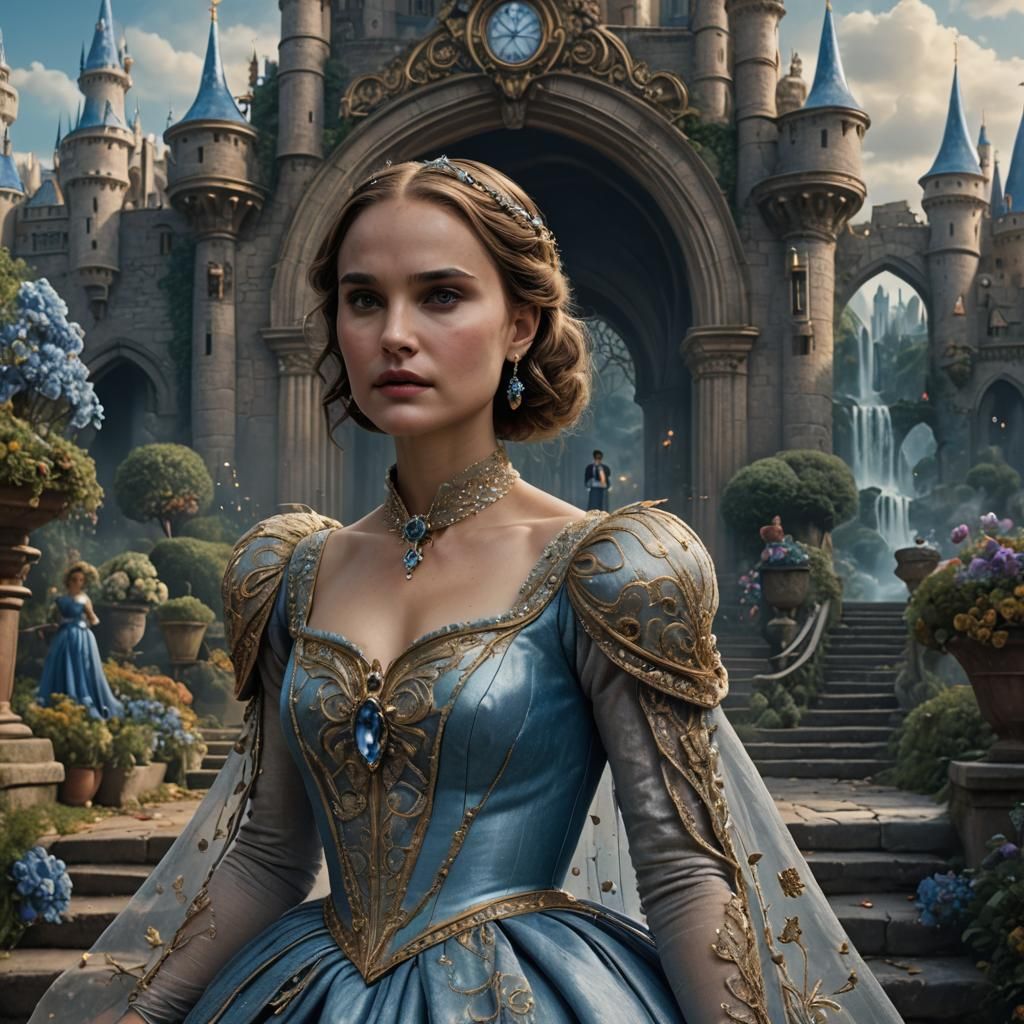 Natalie Portman as Modern Cinderella: Digital Art
