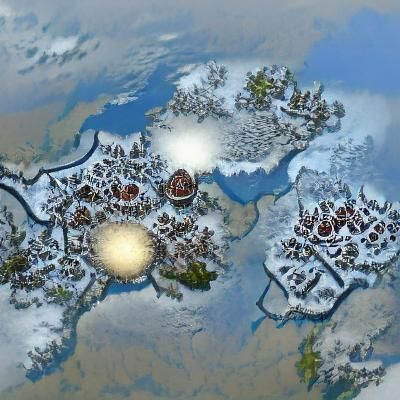 Dwarf Empire Flourishes in Winter Landscape