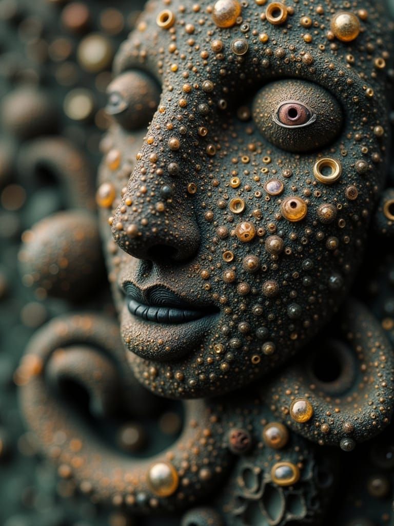 Tardigrades in Abstract Renaissance Style