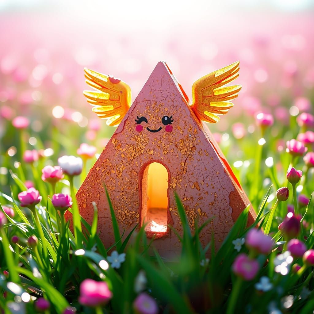 Pink Pyramid in Dystopian Retro-Future