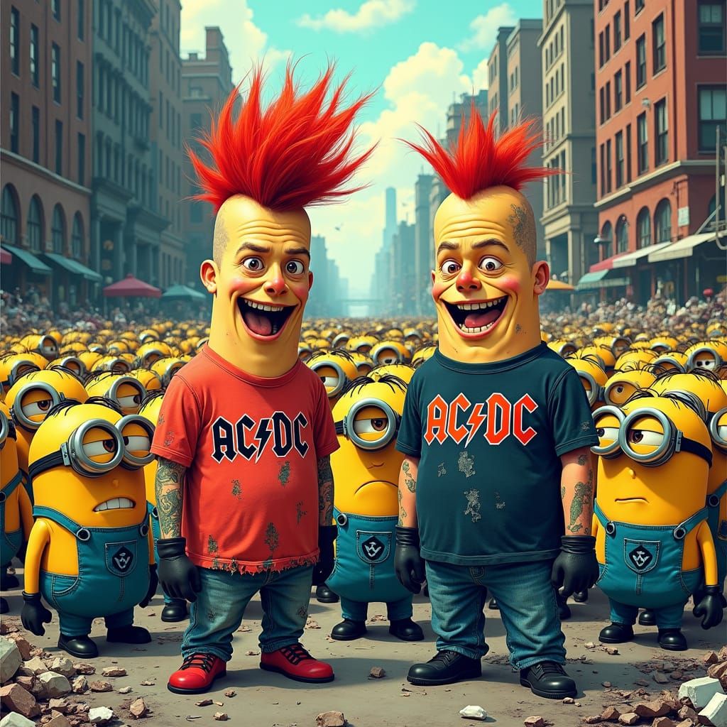 Beavis and Butt-Head Lead a Minion Horde