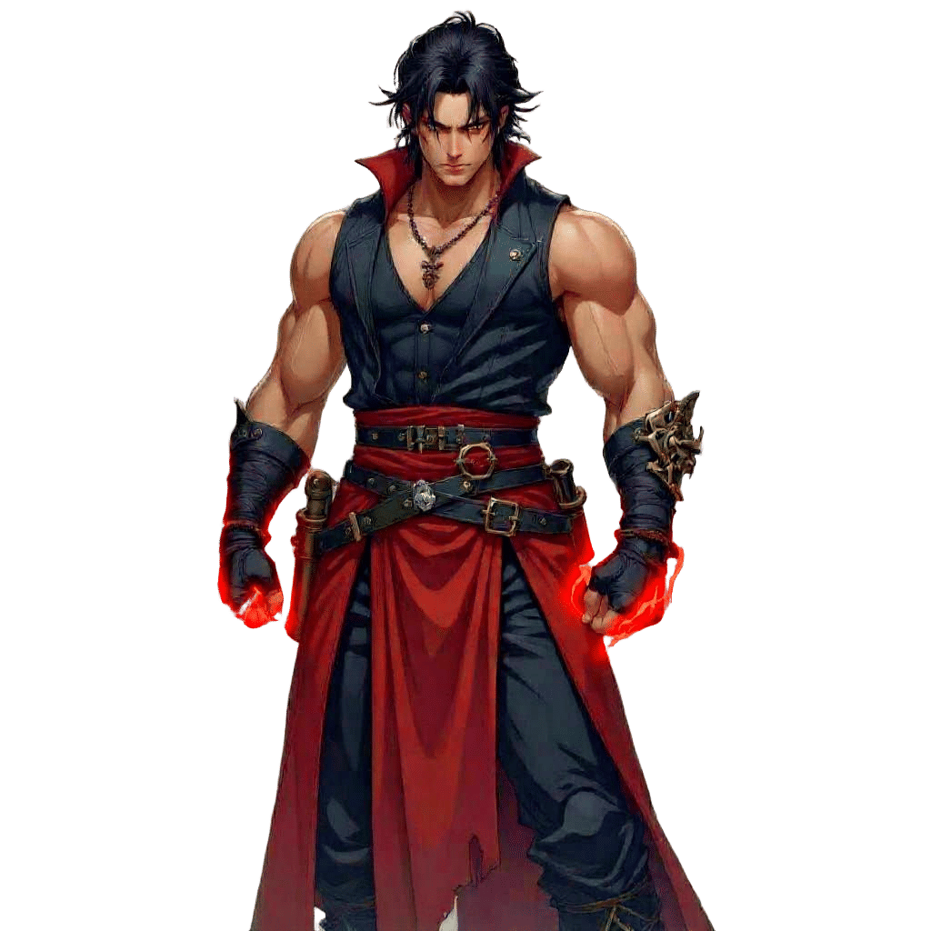 Anime-Inspired Character Art in Manga Style