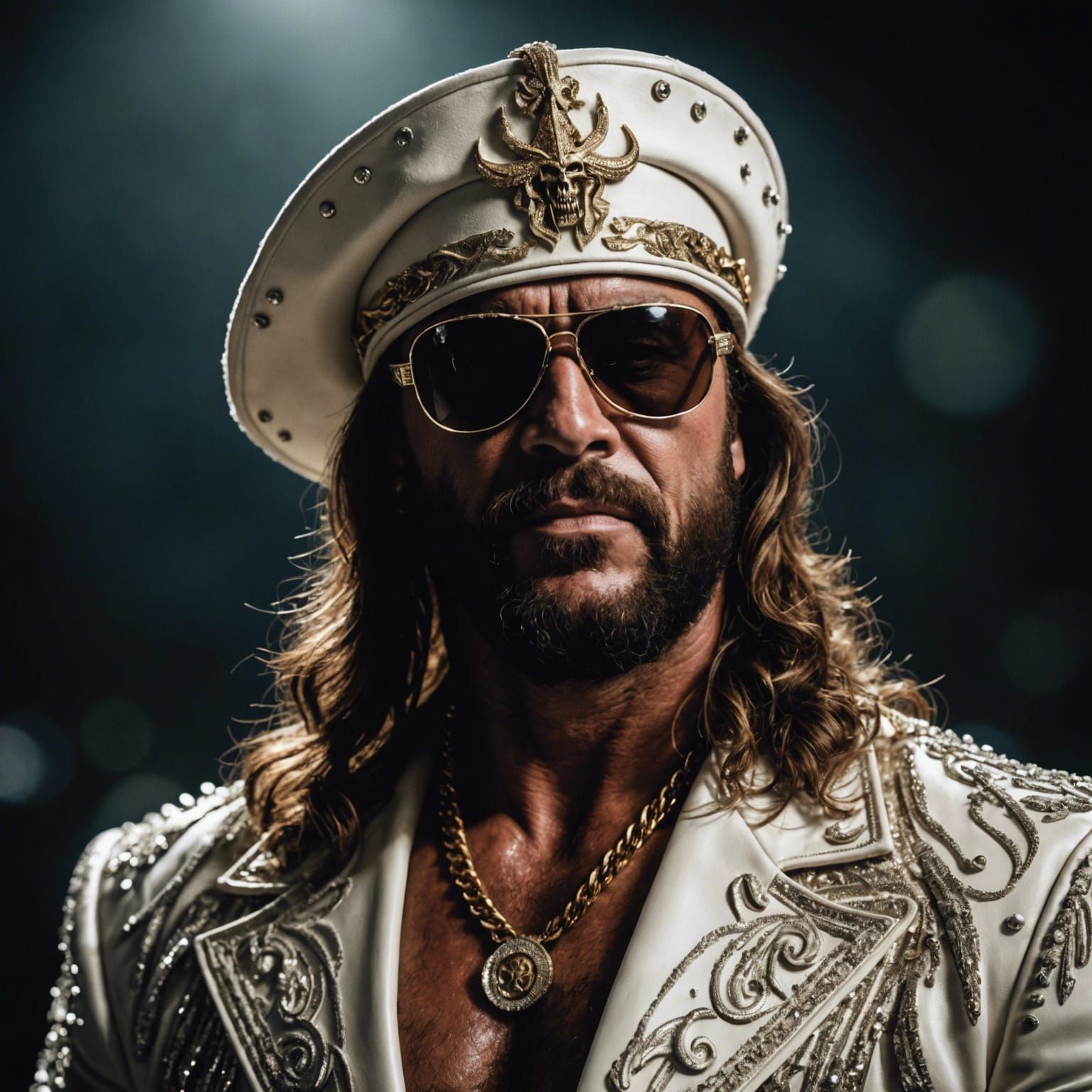 Hyperrealistic Portrait of Randy Macho Man Savage