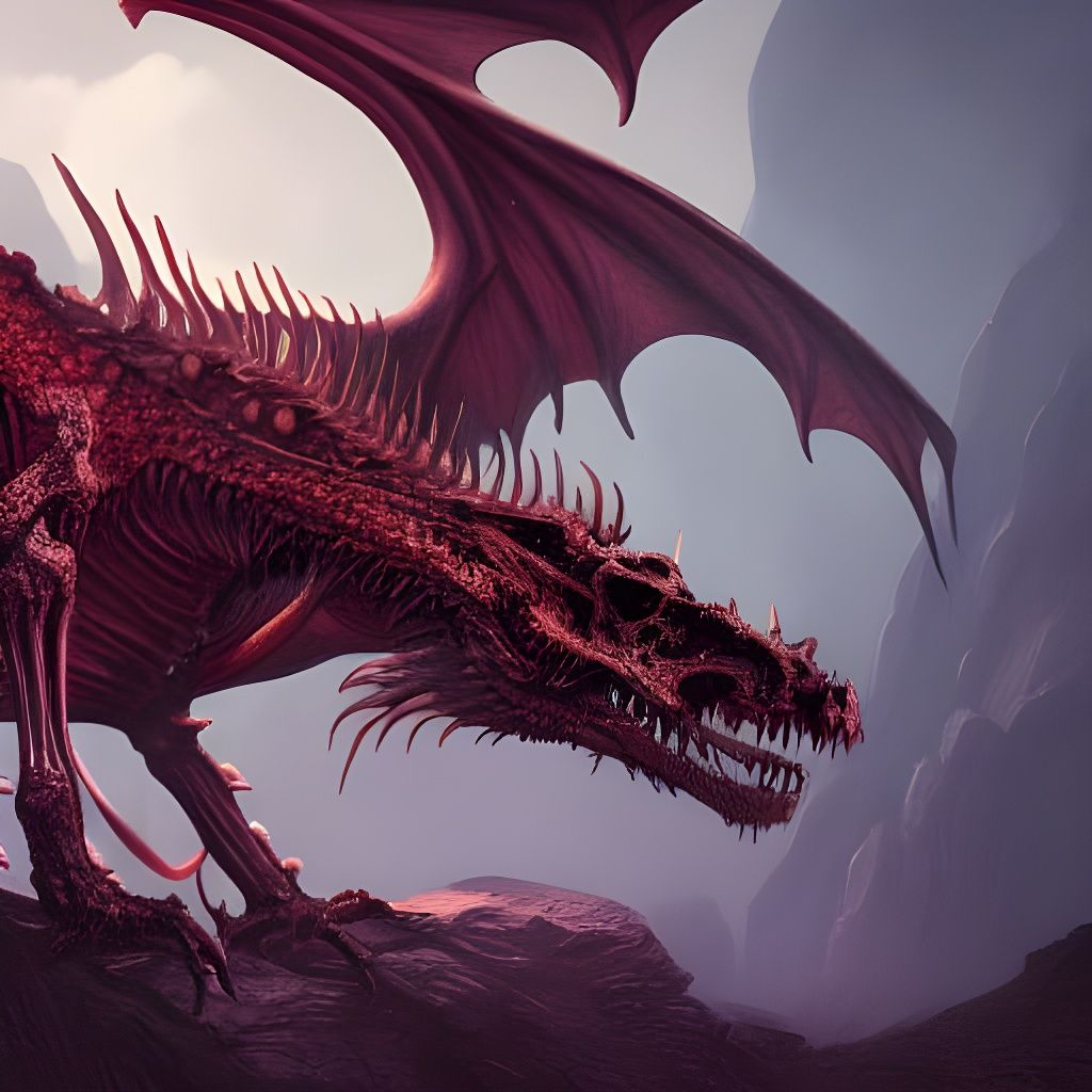 Ancient Dragon Bones: Fantasy Concept Art