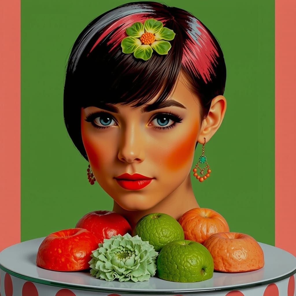 Abstract Swirling Forms in Deep Red Hues