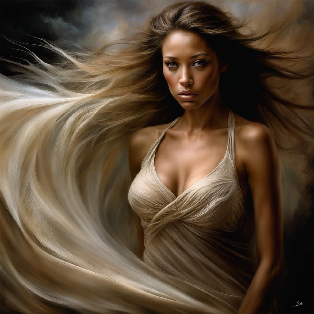 Emotional Portrait in Double Exposure Style