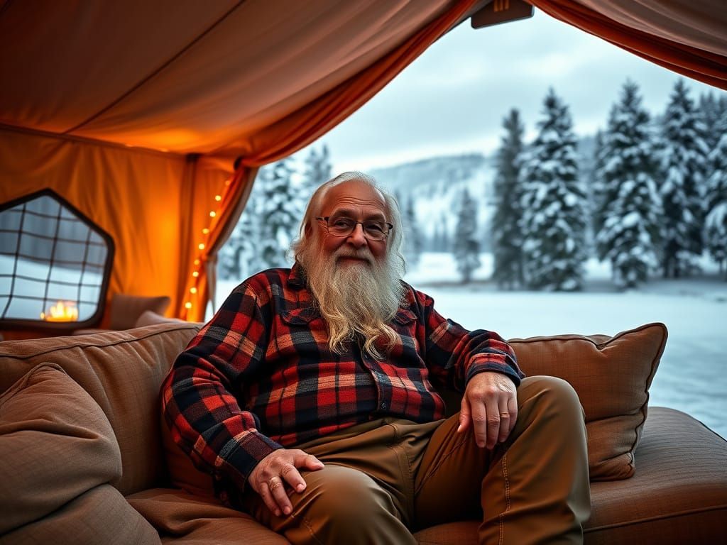 Winter Wonder at a Cozy Glamping Retreat