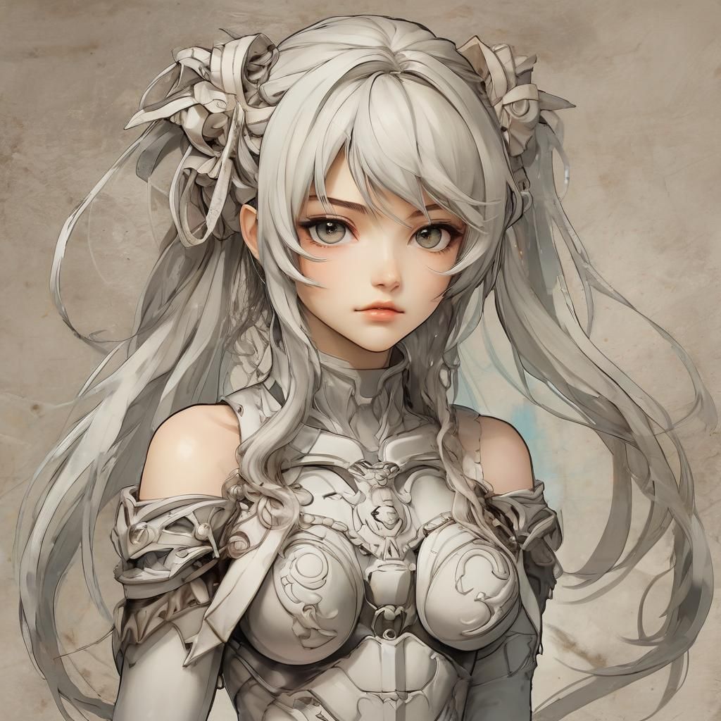 Anime Girl in Renaissance Style
