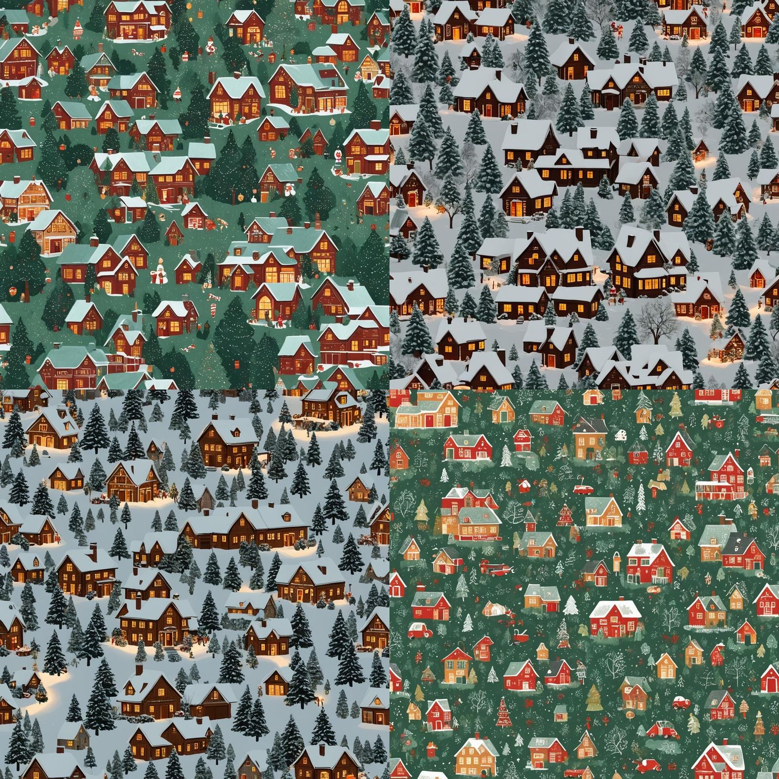 Christmas House AI Image