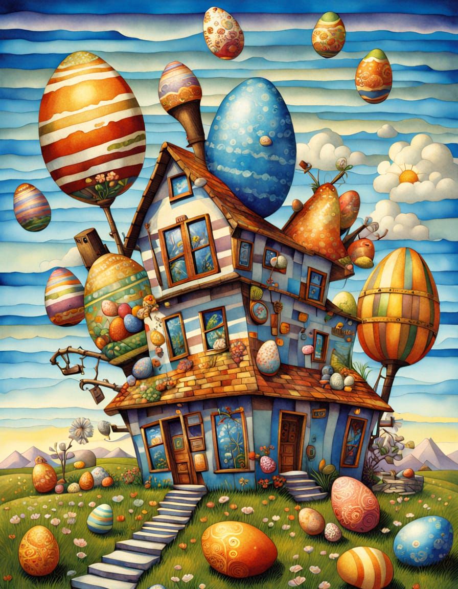 Steampunk Zebra Inventor in Cubist Style