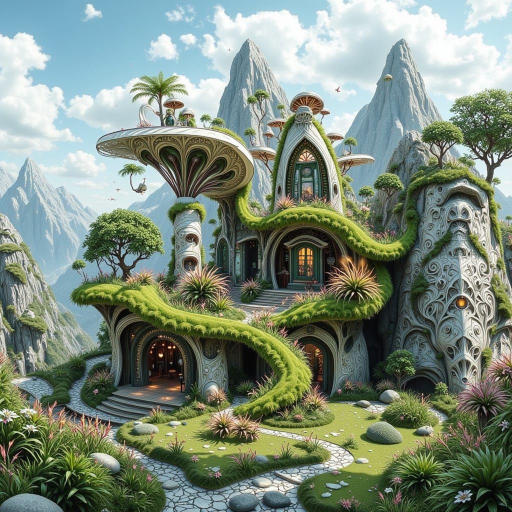 Postmodern Eco House Masterpiece Amidst Mountain Peaks