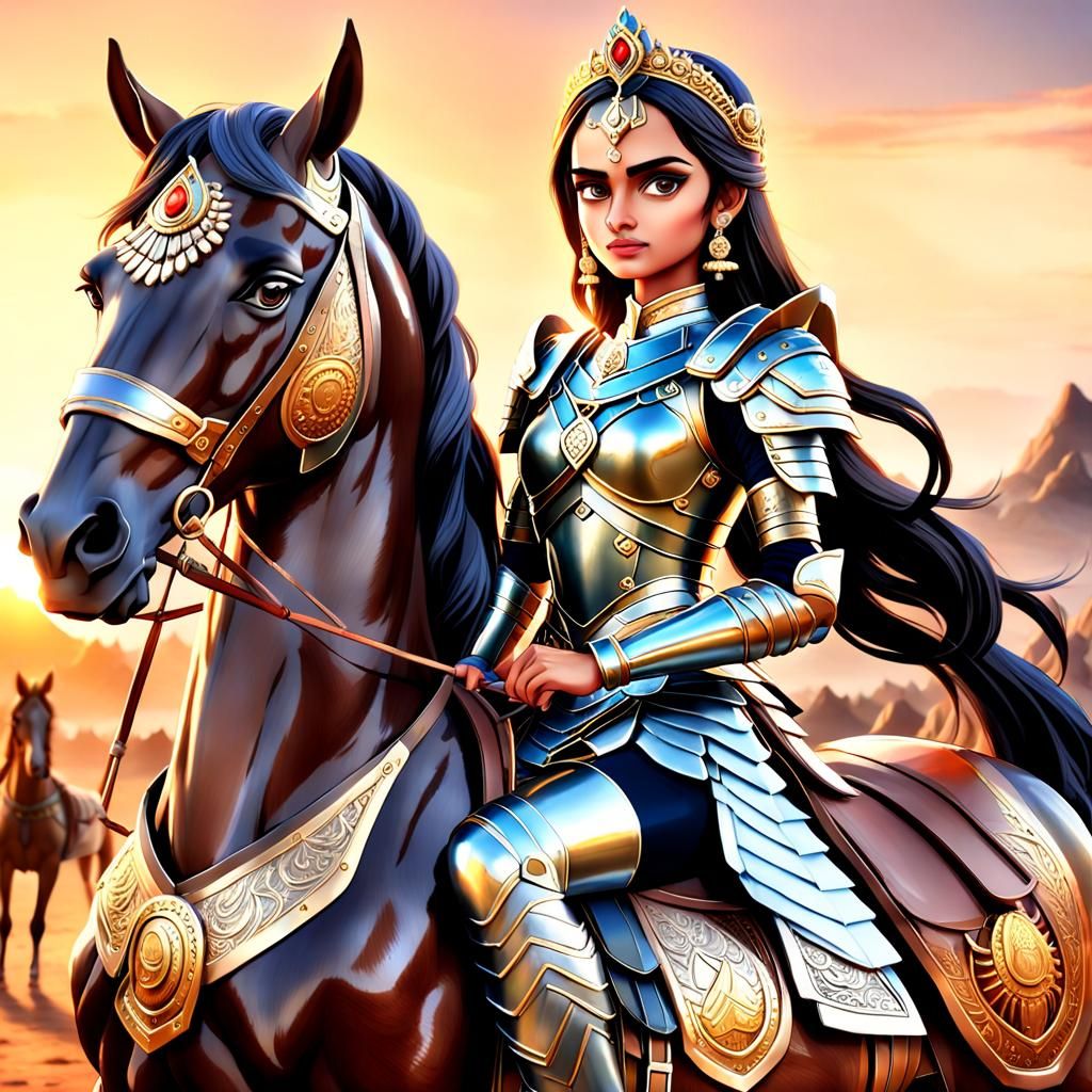 Manushi Chhillar as Anime-Style Indian Queen