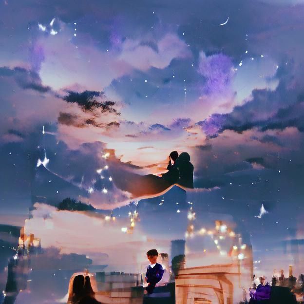 Enchanting Night: A Sparkling Romantic Encounter