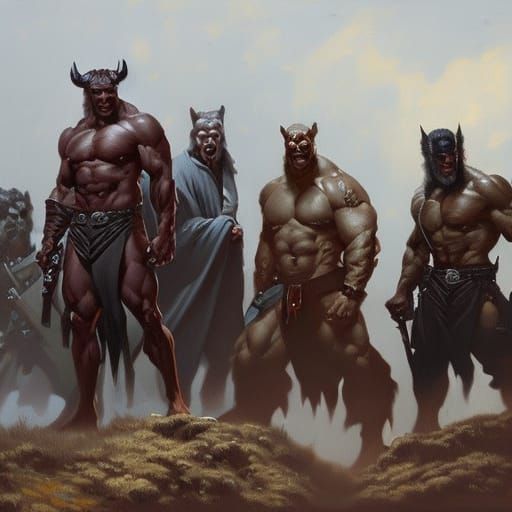 demons, werewolves, vampires, Frankenstein, hellboy