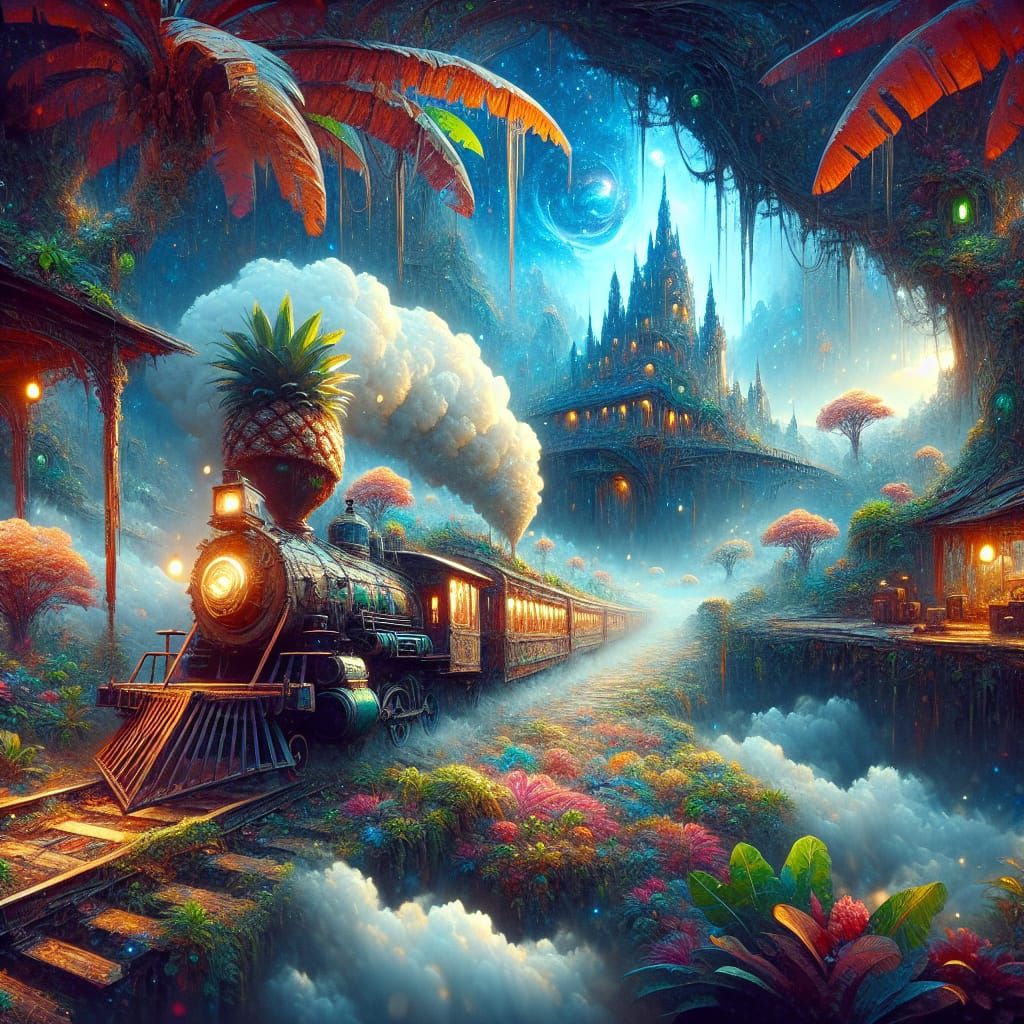 Fantastical Pineapple Express Concept Art in Matte Painting ...