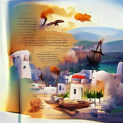 Cyprus: Beautiful Storybook Illustration Concept Art