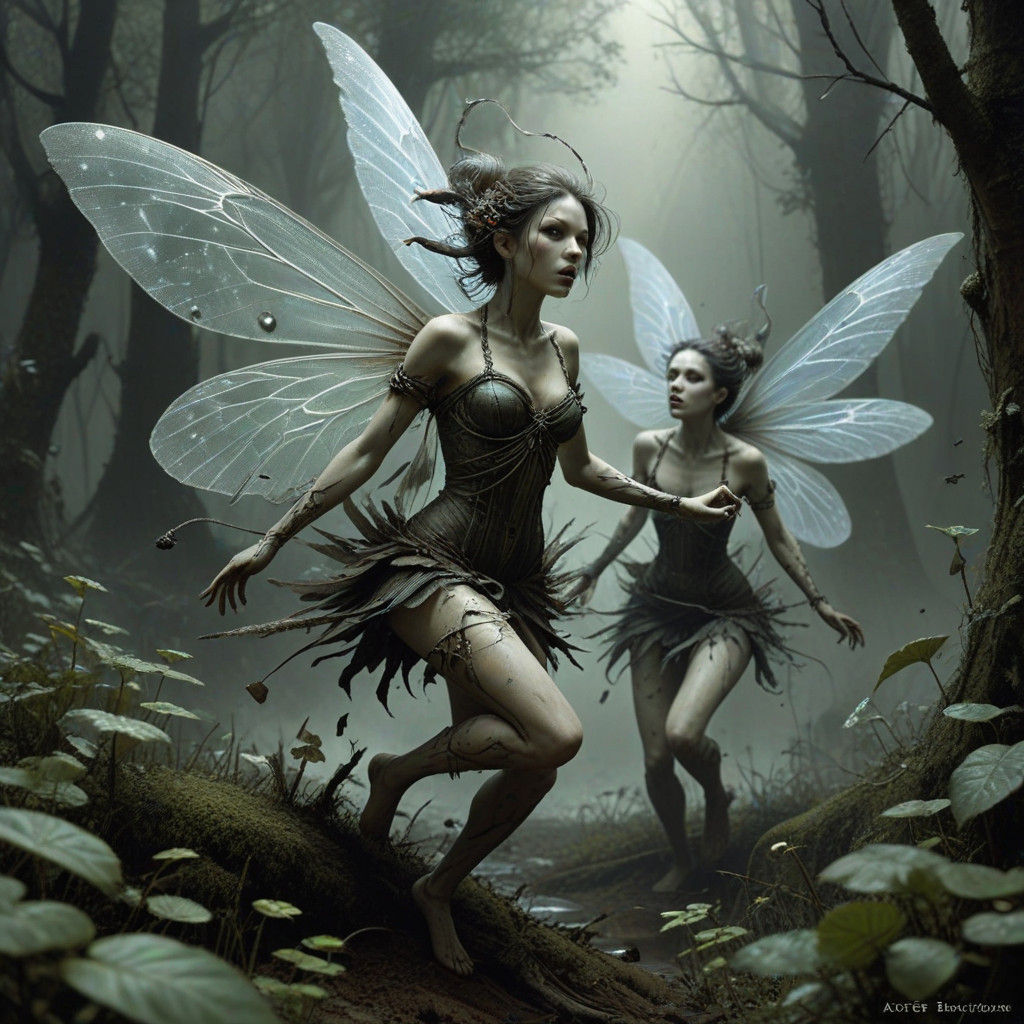 Feral Fairies Flit Frantically: A Dark Fantasy