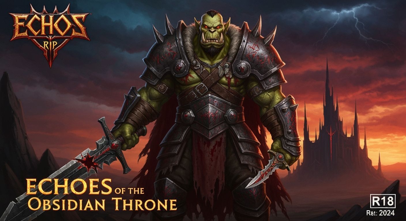 Orc Warrior with Obsidian Great Sword