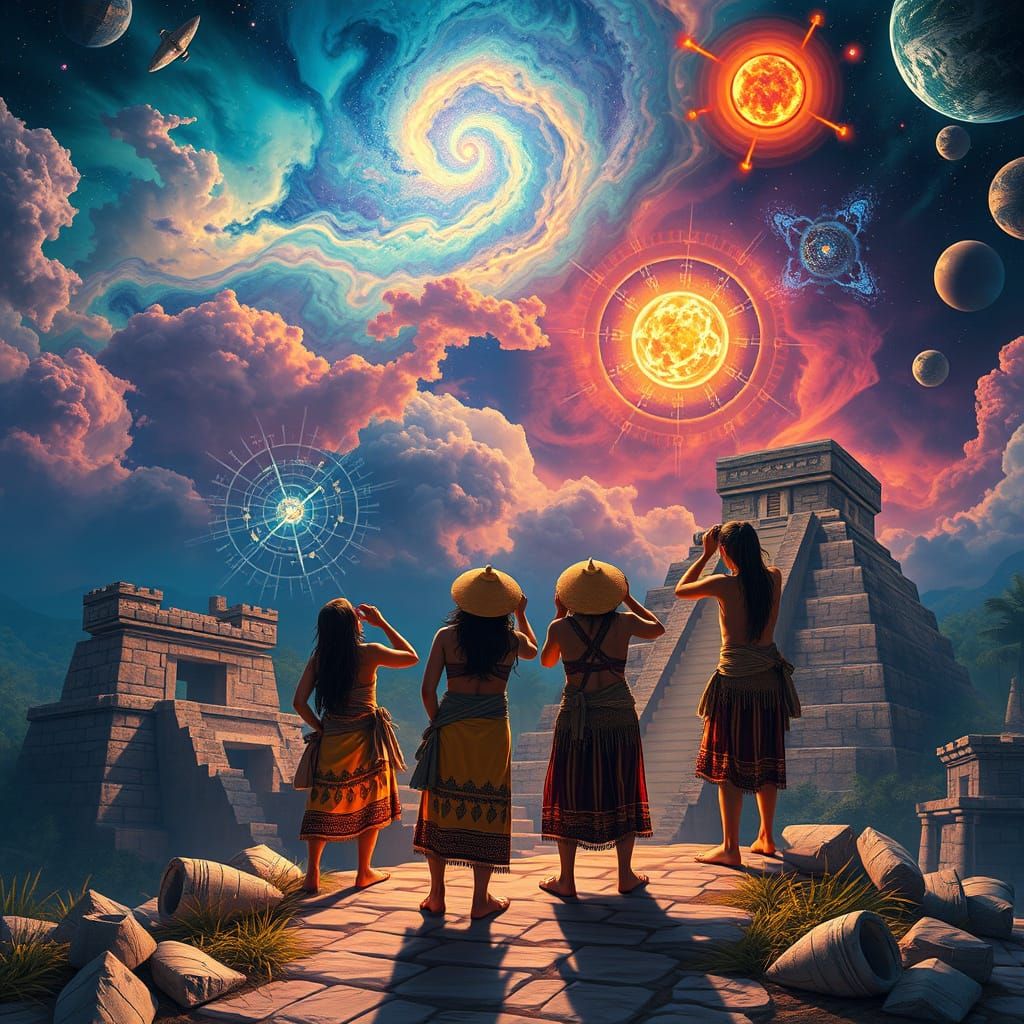 Mayan Astronomers Observe Celestial Bodies: Holographic Astr...