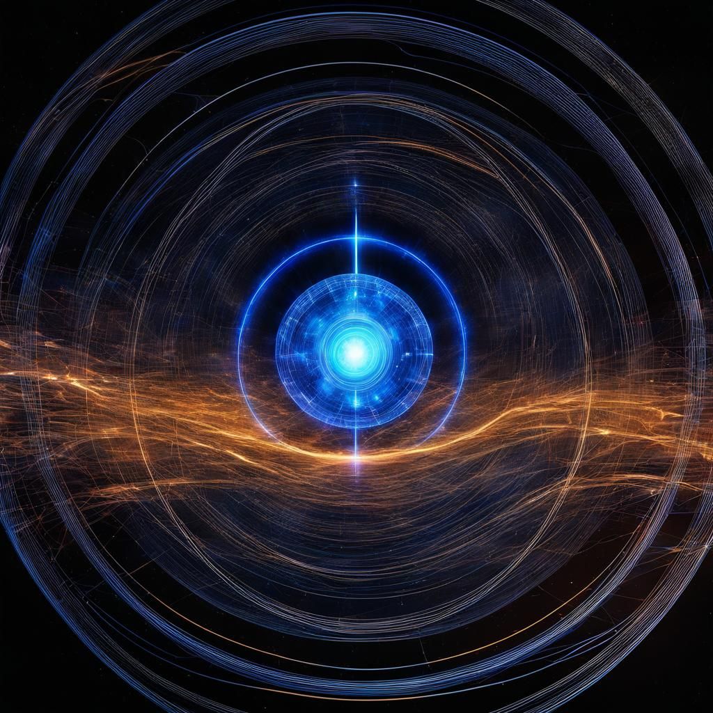 Abstract Spirographic Design with Obsidian Allusion