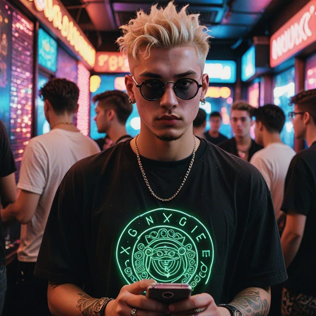 Disco Darling with Tribal Tattoos