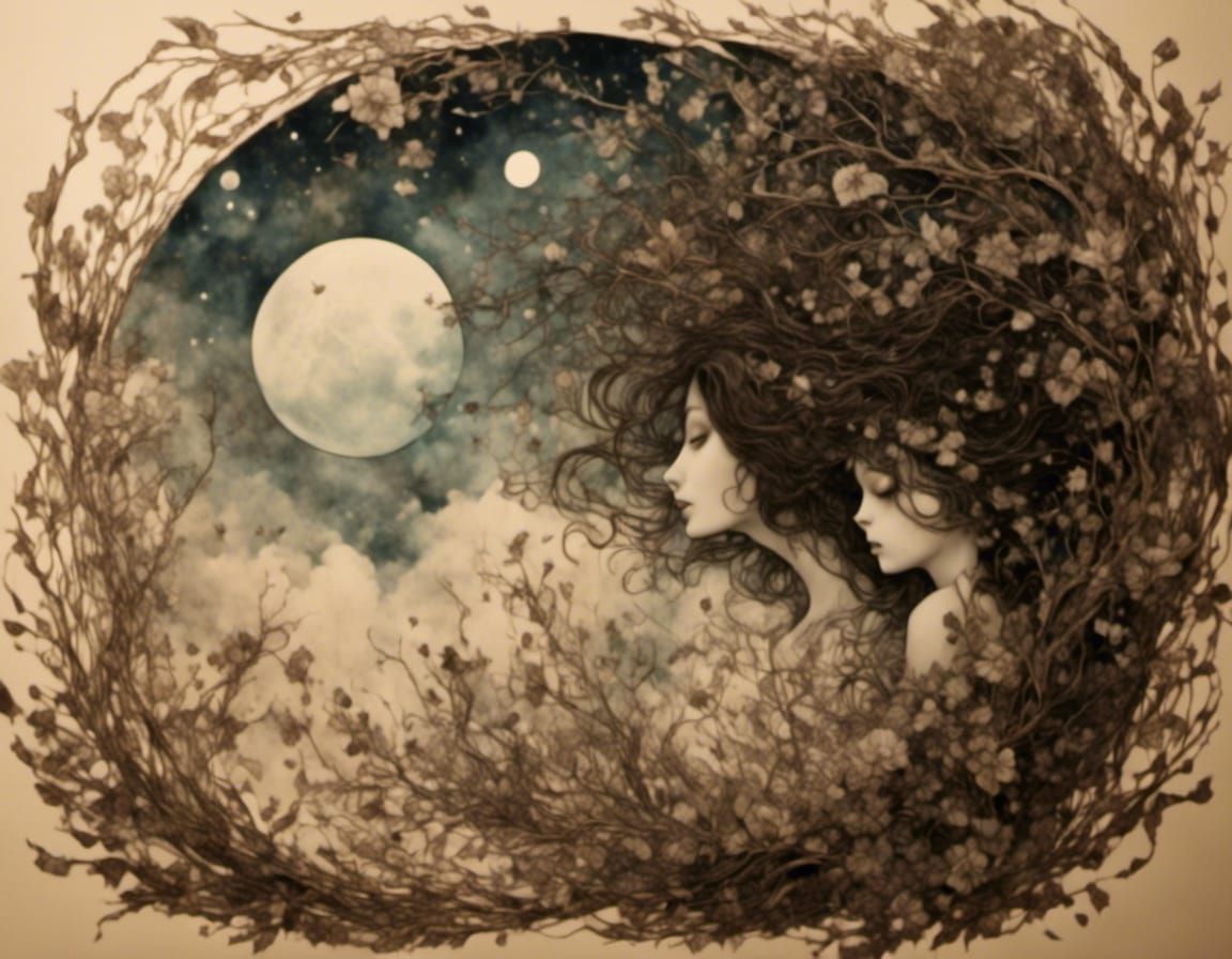 Surreal Siren Song in Muted Colors