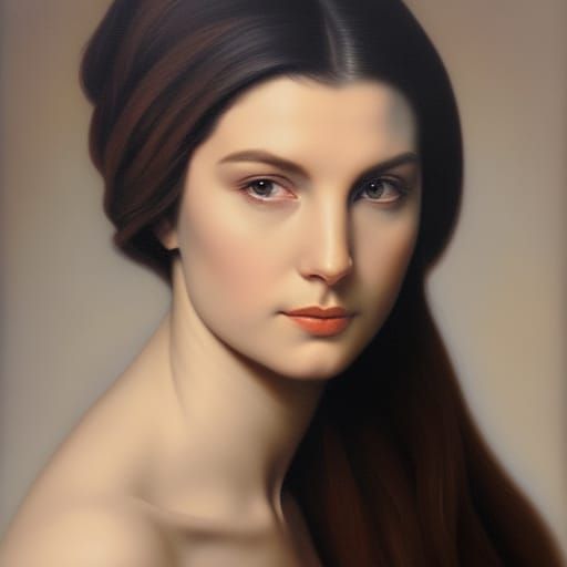 Radiant Nature Goddess in Hyperrealistic Oil Painting