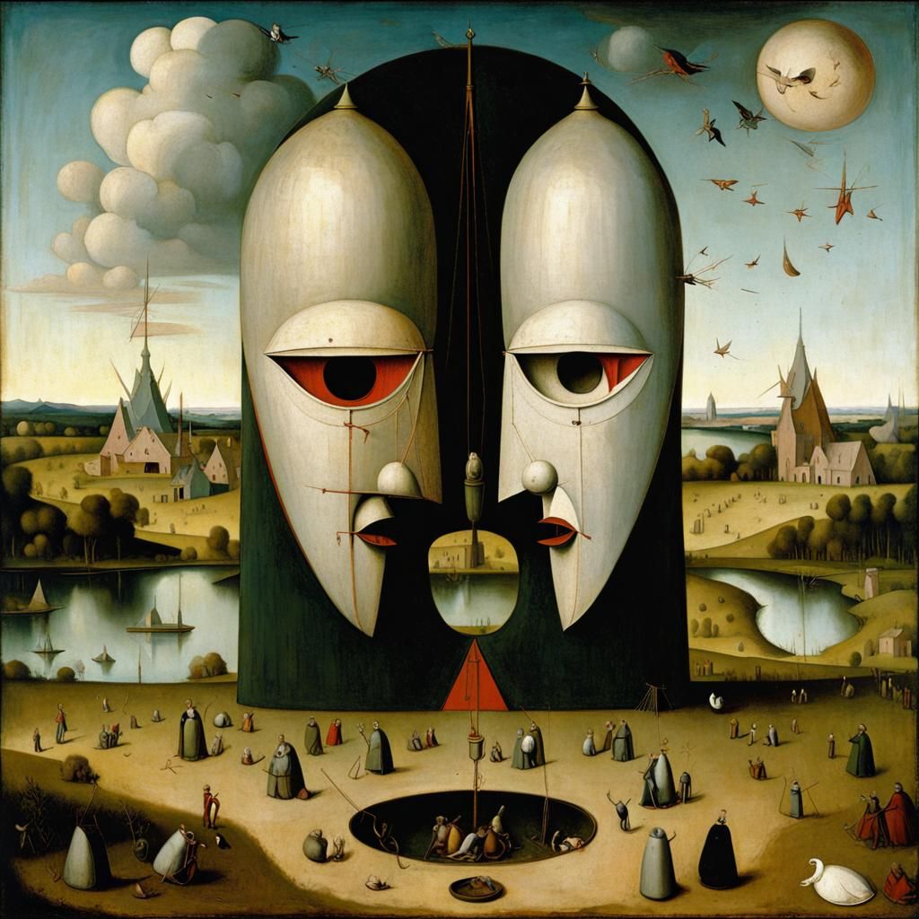 Division Bell in Hieronymus Bosch Style