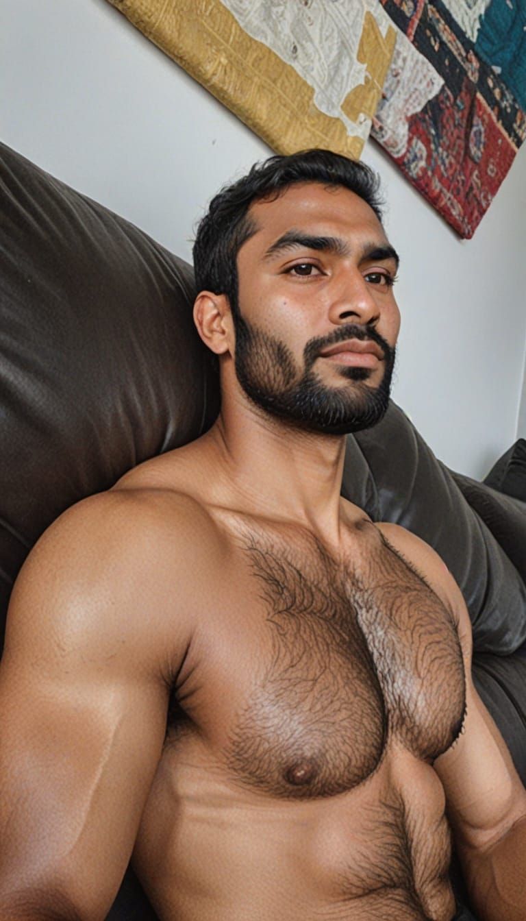 Hyper-Realistic Portrait of a Handsome South Asian Man
