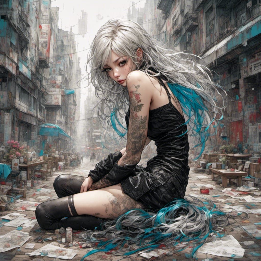 Breathtaking Curvy Beauty in Grunge Style