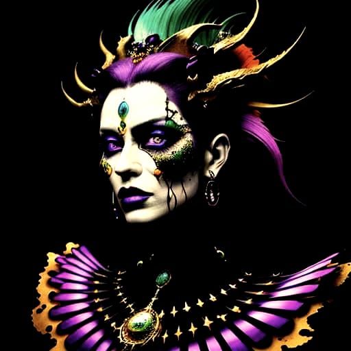 Abstract Expressionist 3D Design with Vivid Colors