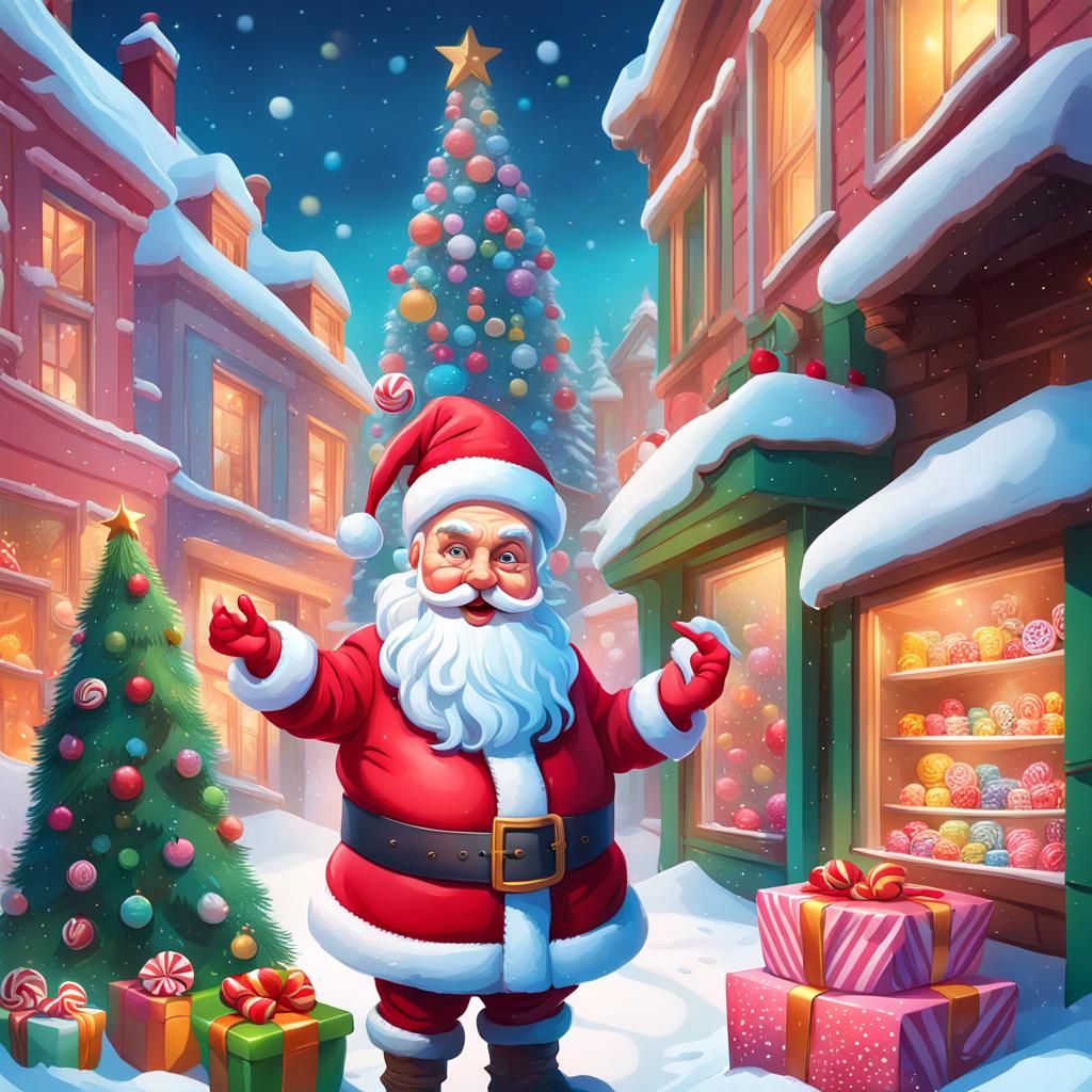 Festive Candy Art New Year Greetings from Ukraine