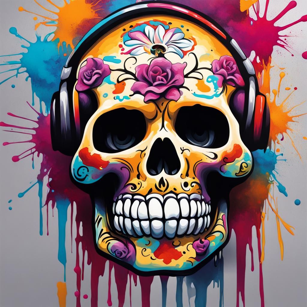 Day of the dead skull