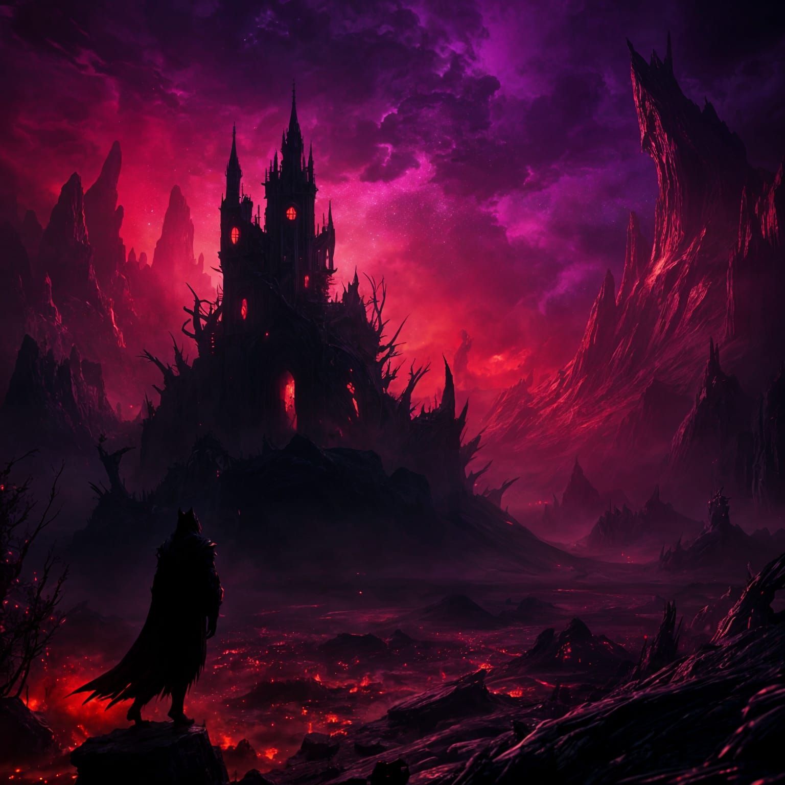 Macabre Domain Expansion with Black Creature Shadow