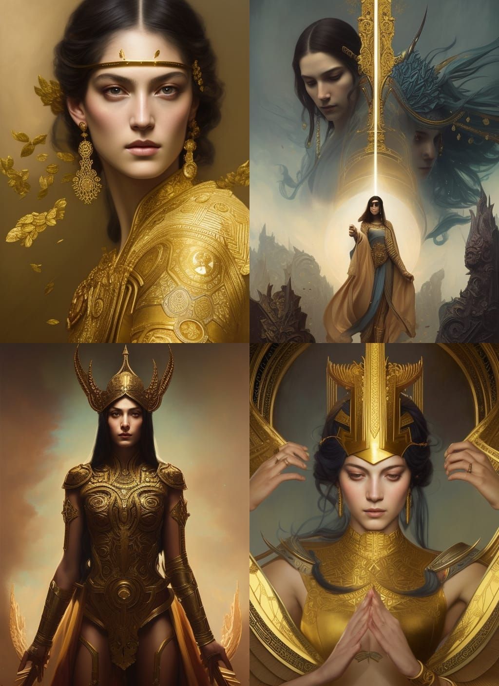 Golden Masked Girl: A Voluptuous Comic Book Portrait