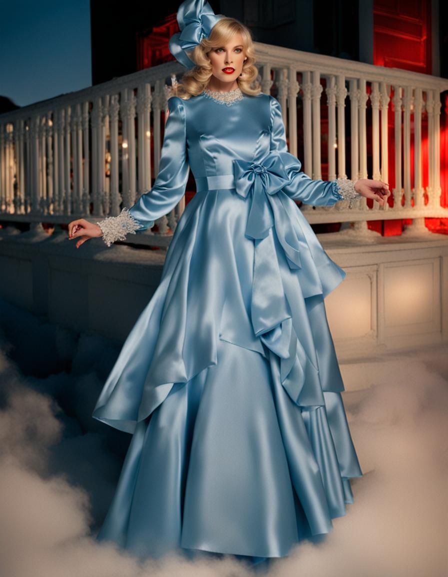 Satin Wonderland: Dresses, Gowns, and Reflective Mirrors