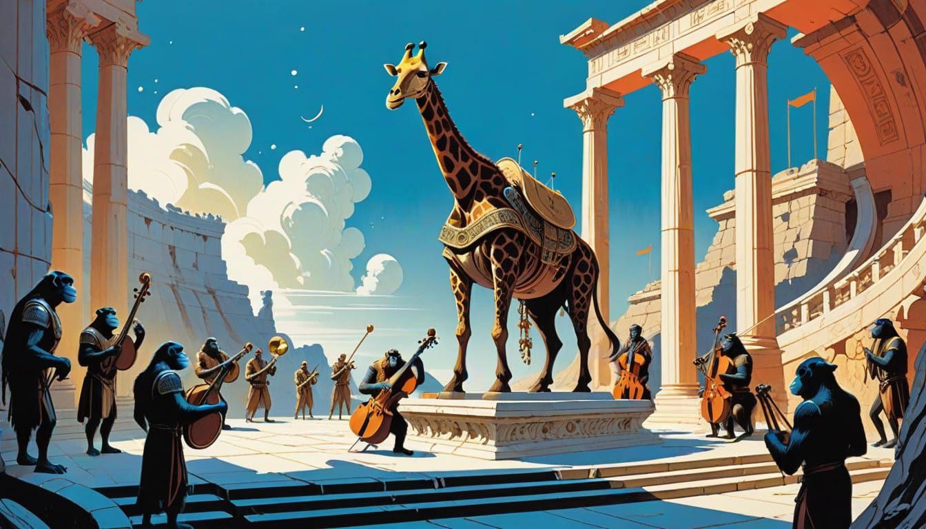 Epic Inter Species Orchestra Conducted by Orangutan Maestro...