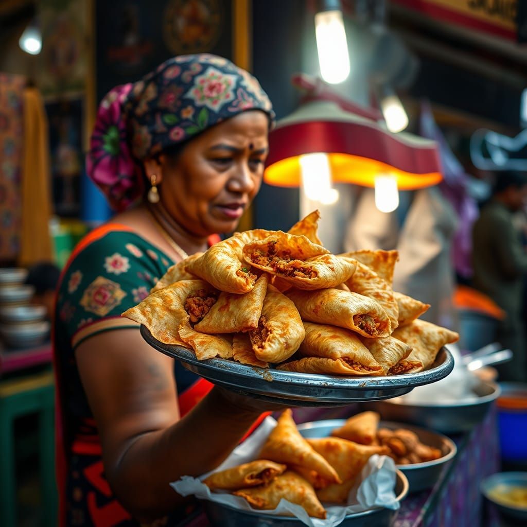 Bangladeshi Street Food: Flaky Singara Pastries
