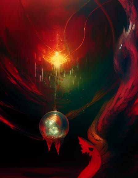 Aetherpunk Wizard with Broken Orb in Hyper-Detailed Splash A...