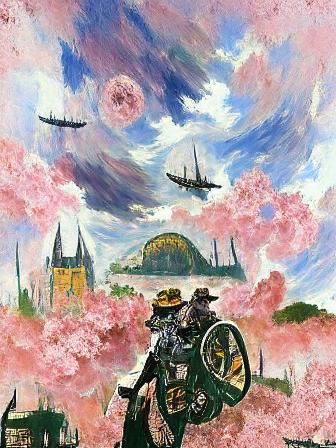 Dieselpunk Magical Girl Transformation Art