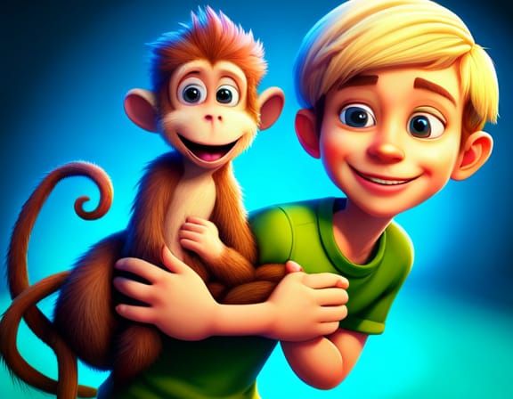 Boy and Monkey