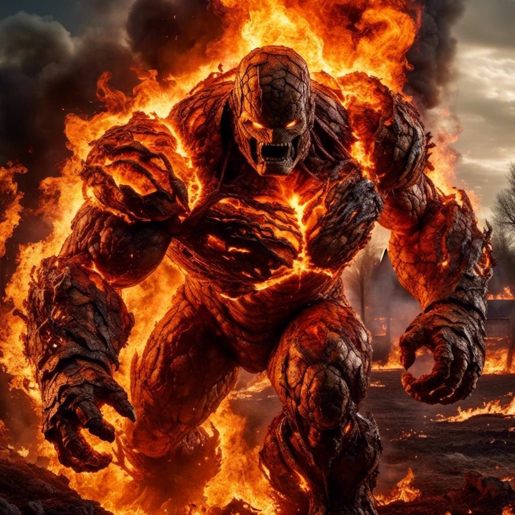 The Thing as a Fire Elemental